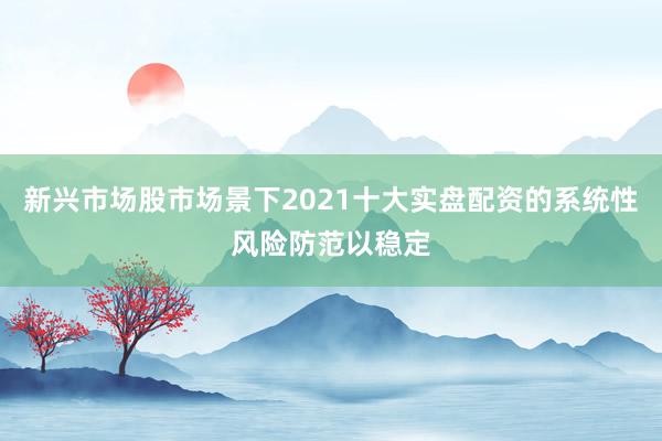 新兴市场股市场景下2021十大实盘配资的系统性风险防范以稳定